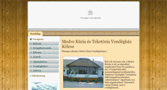 Desktop Screenshot of medvekuria.hu